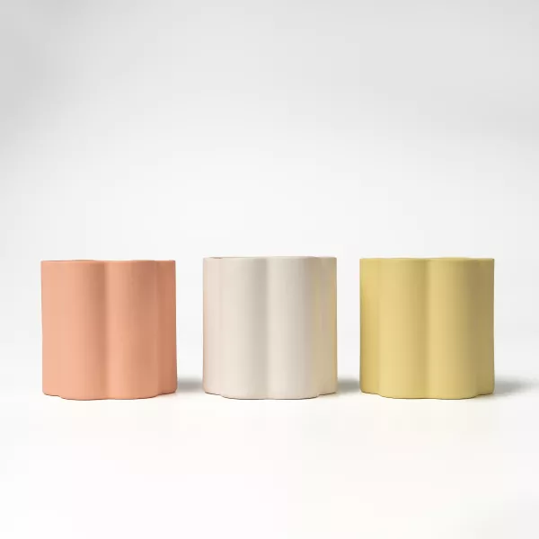 कलात्मक फ्लोरल एज सिरेमिक मोमबत्ती धारक