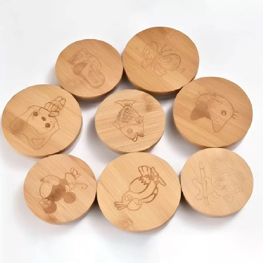 कस्टम पर्यावरण के अनुकूल लकड़ी के ढक्कन