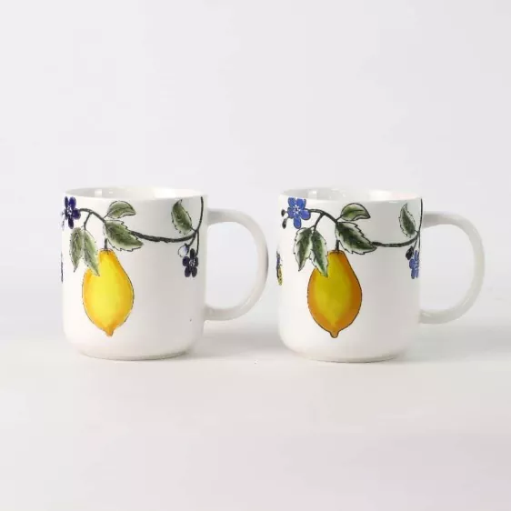 हाथ से पेंटेड सिरेमिक मग