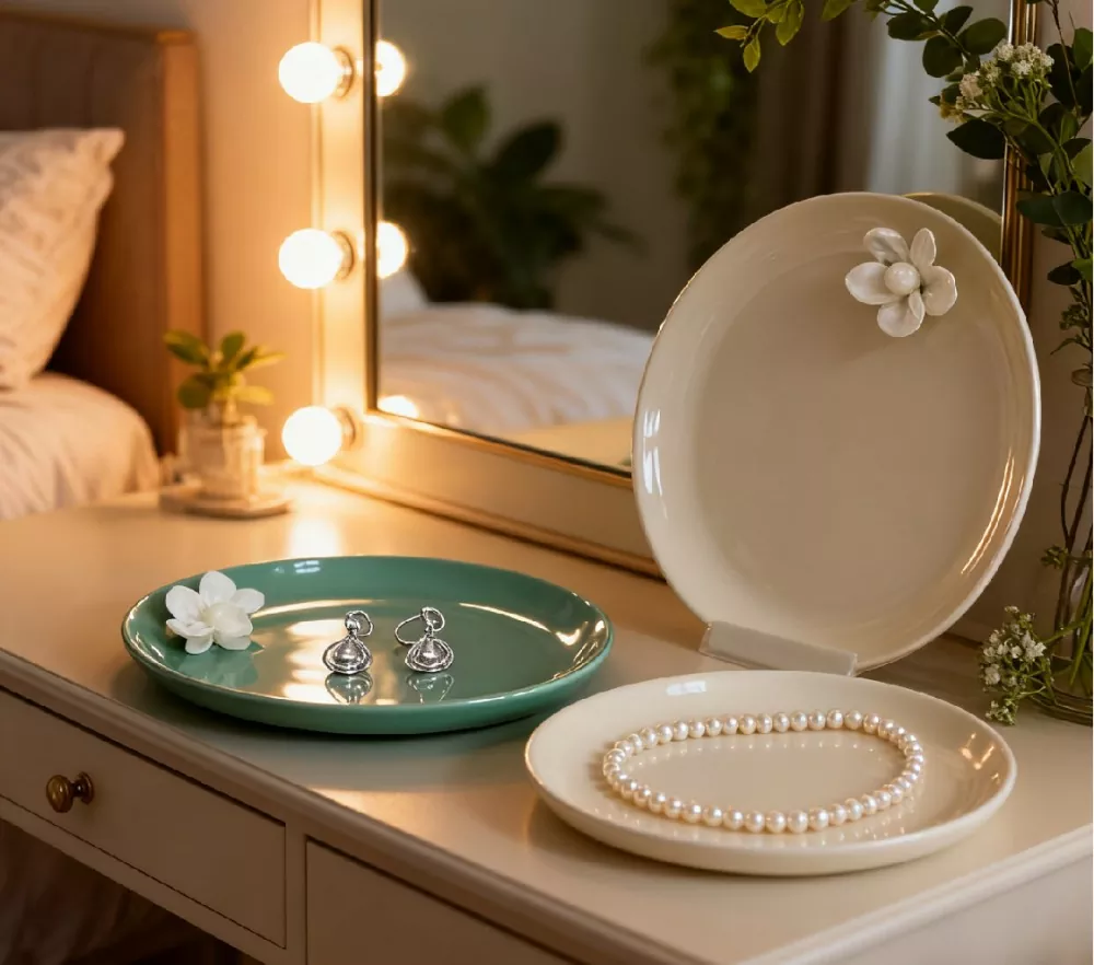 मिनिमलिस्ट इंस्टा सिरेमिक ज्वेलरी डिश