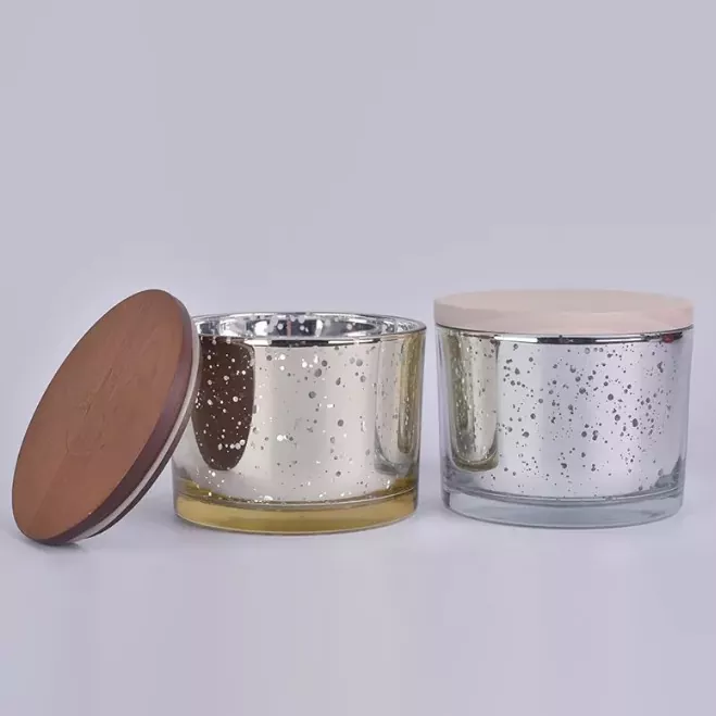 गोल ग्लास मोमबत्ती धारक