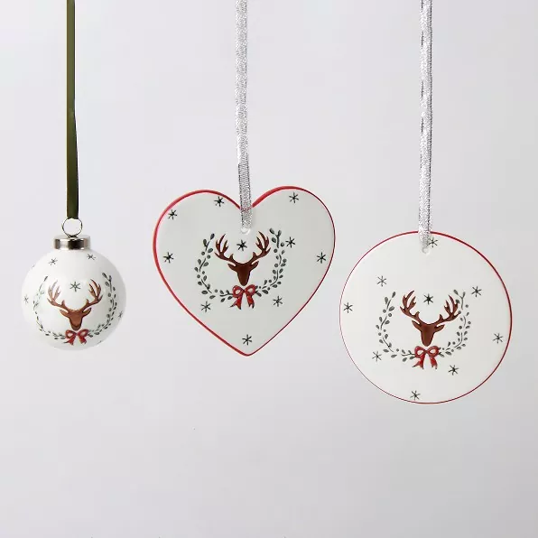 अद्वितीय हस्तनिर्मित सिरेमिक क्रिसमस ट्री सजावट